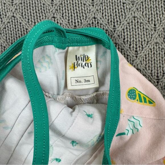 Wildflowers Day Dream Baby Romper Ice Cream and Sweet Treat Pattern ~ 3M - Picture 8 of 12